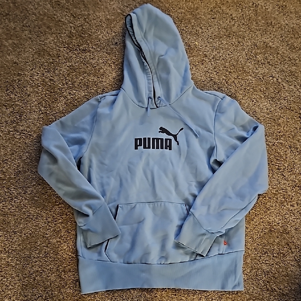 Puma Baby Blue Hoodie Sweater